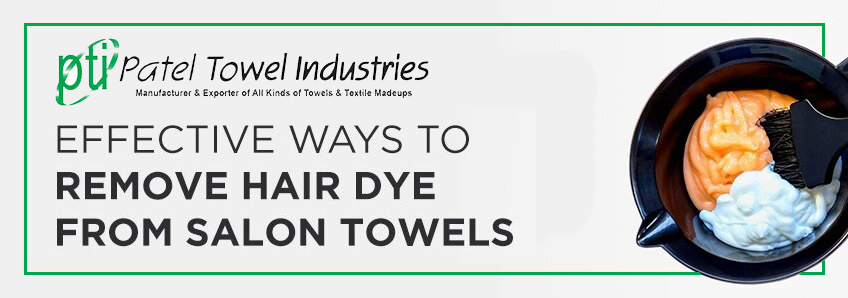 how to remove hair dye stains from salon towels